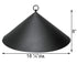 Achla Hanging Squirrel Baffle, Black, 18.25" dia.