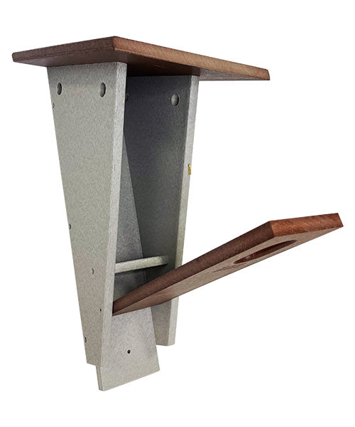 Amish Made Recycled Plastic Slant-Front Bluebird House, Brown
