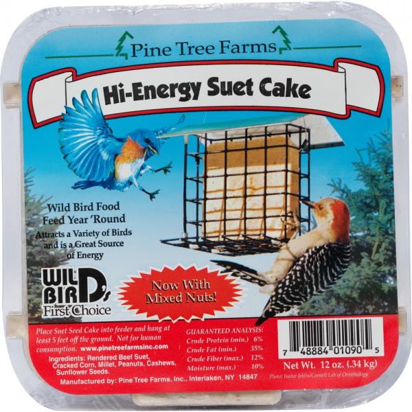Pine Tree Farms Hi-Energy Suet Cakes-Pack of 12