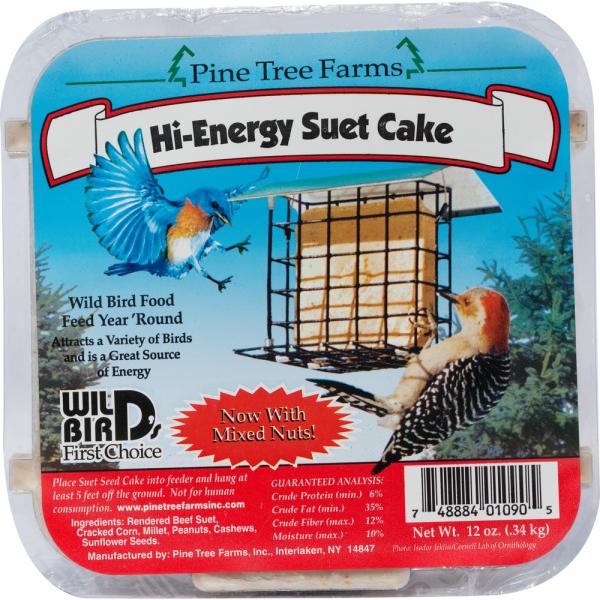 Pine Tree Farms Hi-Energy Suet Cakes-Pack of 12