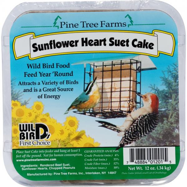 Copy of Pine Tree Farms Sunflower Heart Suet Cakes-Pack of 24