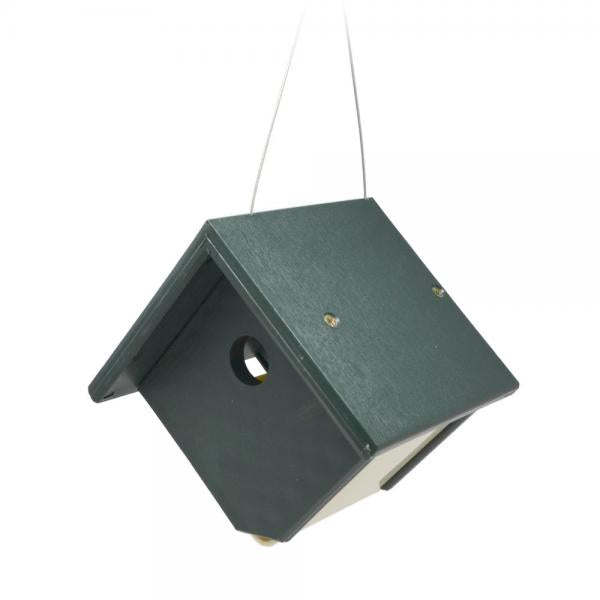 Recycled Plastic Wren House Hunter Ivory