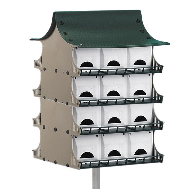 S&K Dual Purple Martin Houses, Expandable Option, 24 Rooms