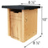 Woodlink Cedar Bluebird or Swallow House with Blue Roof