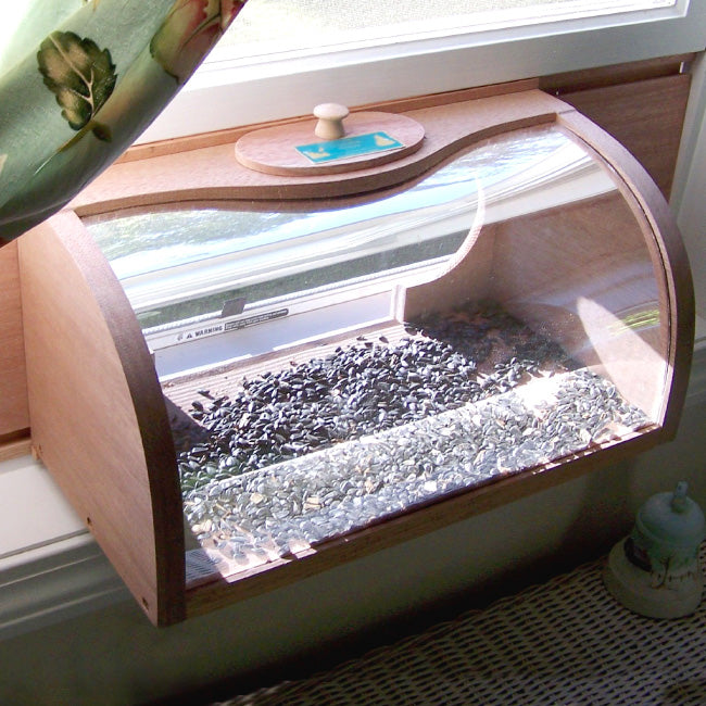 Coveside In-House Breadbox Window Bird Feeder w/ Mirror