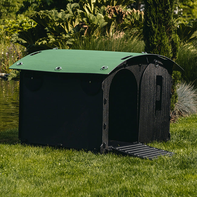 Nestera Duck House, Green and Black