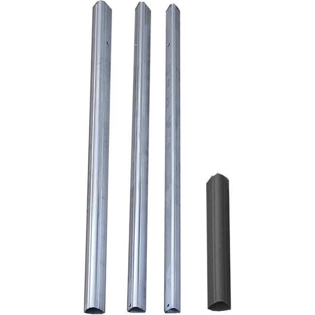 S&K Telescoping Aluminum Tri-Pole with Ground Socket, 15'
